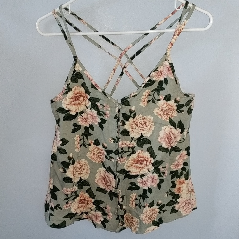 American Eagle Floral Tank Top